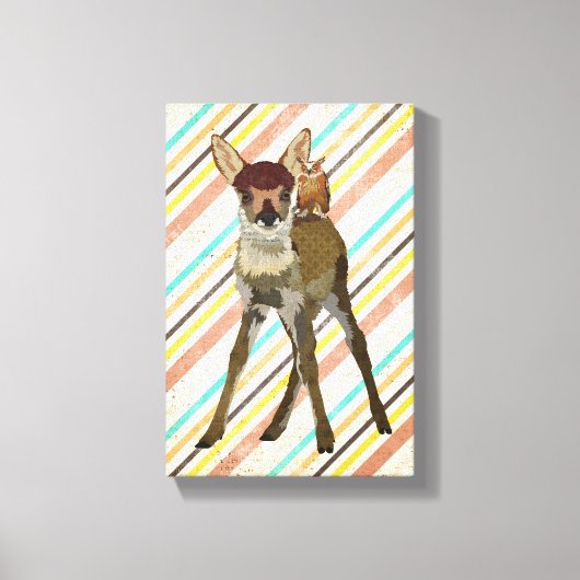 PETITE toile FAUN & OWL (Recto)