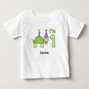 Petite Tortue 1er Anniversaire T-shirt bébé