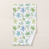Petite tortue de mer (Serviette à main)
