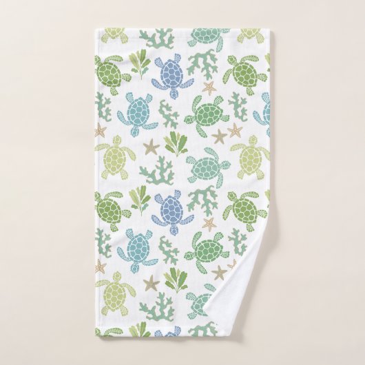 Petite tortue de mer (Serviette à main)
