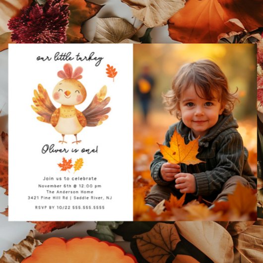 Petite Turquie Photo Invitation Anniversaire