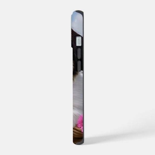 Petite Tzu Chiot Panier Fleurs (Côté gauche)