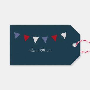 Petite une étiquette bienvenue de cadeau {marine