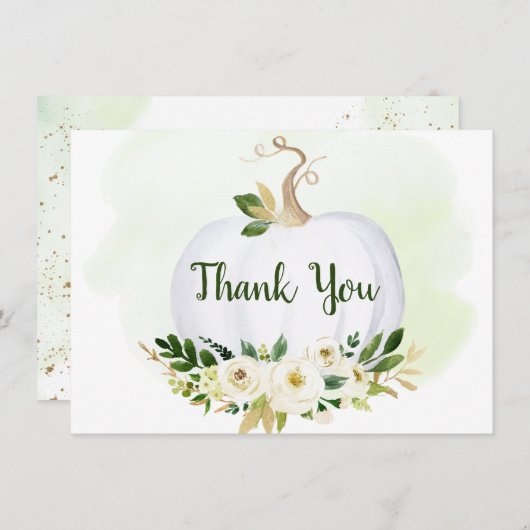 Petite verdure Citrouille Merci or (Devant / Derrière)