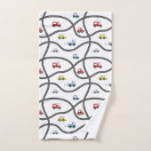 Petite voiture de garçon personnalisée (Serviette à main)