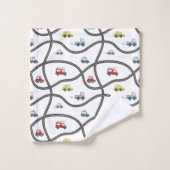 Petite voiture de garçon personnalisée (Gant de toilette)