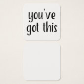Petite "vous avez ceci" Typographie Notes de messa (Devant & derrière)