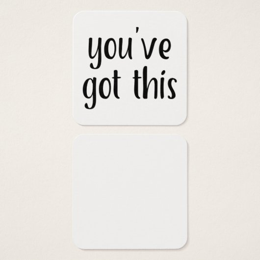 Petite "vous avez ceci" Typographie Notes de messa (Devant & derrière)