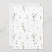 Petite Wildflower Afstuderen Celebration Kaart (Achterkant)