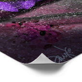 Petite Yorkie Ange couchant Ailes et Poster Halo (Coin)