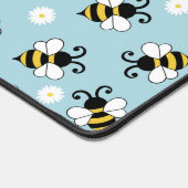 Petites abeilles mignonnes et fleurs marguerites m (Coin)