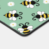 Petites abeilles mignonnes et fleurs marguerites m (Coin)