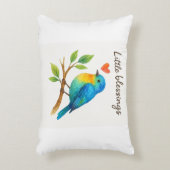 Petites bénédictions - Aquarelle Oiseaux Coussin p (Devant(Vertical))