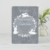 Petites Bunnies Grey Invitation (Debout devant)