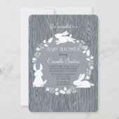 Petites Bunnies Grey Invitation (Devant)