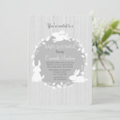 Petites Bunnies Grey Invitation (Debout devant)