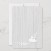 Petites Bunnies Grey Invitation (Dos)