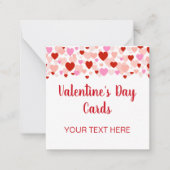 Petites cartes de la Saint-Valentin avec bordure d (Devant)