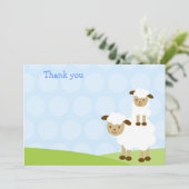 Petites cartes de Merci d'agneau (Debout devant)