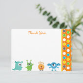 Petites cartes de note de Merci de monstre (Debout devant)