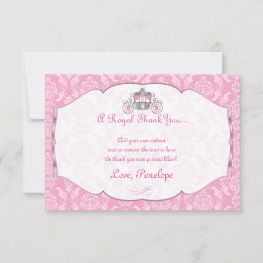 Petites cartes de princesse Merci (Devant)