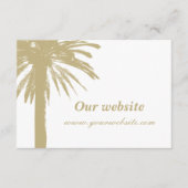 Petites cartes intimes de mariage sur la plage (Devant)