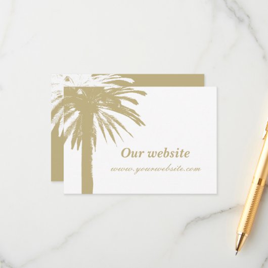 Petites cartes intimes de mariage sur la plage (Devant/Arrière en situation)