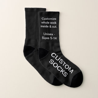 Petites chaussettes noires personnalisables faites