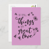 Petites choses personnaliser de devis Carte postal (Devant / Derrière)