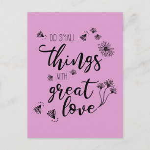 Petites choses personnaliser de devis Carte postal