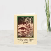 Petites choses simples, carte de note pliée de 4 p (Devant)