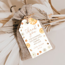 Petites Étiquettes Cadeau pour Baby Shower Automne