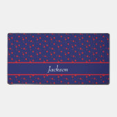 Petites étoiles rouges sur bleu (Recto)