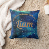 Petites étoiles scintillantes coussin personnalisé (Couverture)