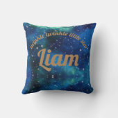 Petites étoiles scintillantes coussin personnalisé (Verso)