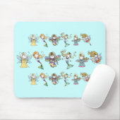 Petites Fées Sirènes et Anges Tapis de Souris (Avec souris)