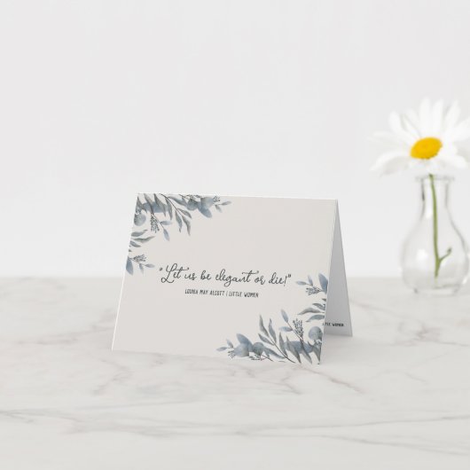 Petites femmes Cartes pour notes inspirées (Petite plante)