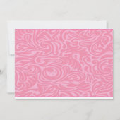 Petites filles arc-en-ciel Invitations d'anniversa (Dos)