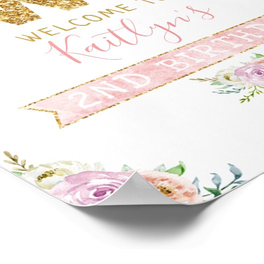 Petites filles Citrouilles 2e Affiche de bienvenue (Coin)