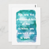 Petites filles de sorcières Carte postale (Devant / Derrière)