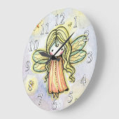 Petites filles fées de la luciole horloge (Angle)