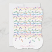 Petites filles jumelles à voile, invitation baby s (Dos)