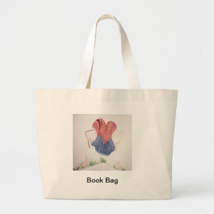 petites filles lisant le sac fourre-tout