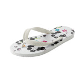 Petites filles panda ours tongs (Incliné)