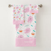Petites filles Pink Ocean Jellyfish and Crab Motif (En situation)