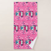 Petites Filles Pink Unicorn Pony (Serviette de bain)