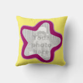 Petites filles star princesse nom et coussin photo (Verso)