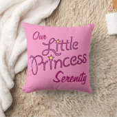 Petites filles star princesse nom et coussin photo (Couverture)