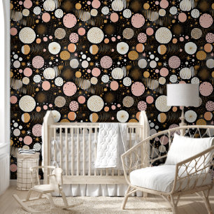 Petites filles stars motifs pépinière Papier peint