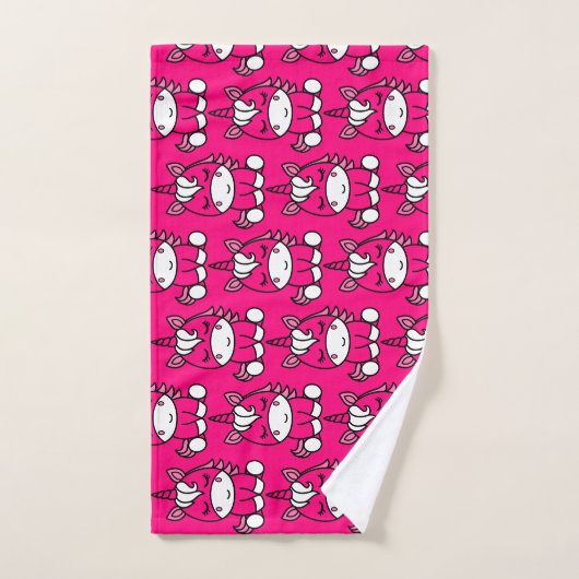 Petites filles Unicorn Pony (Serviette à main)